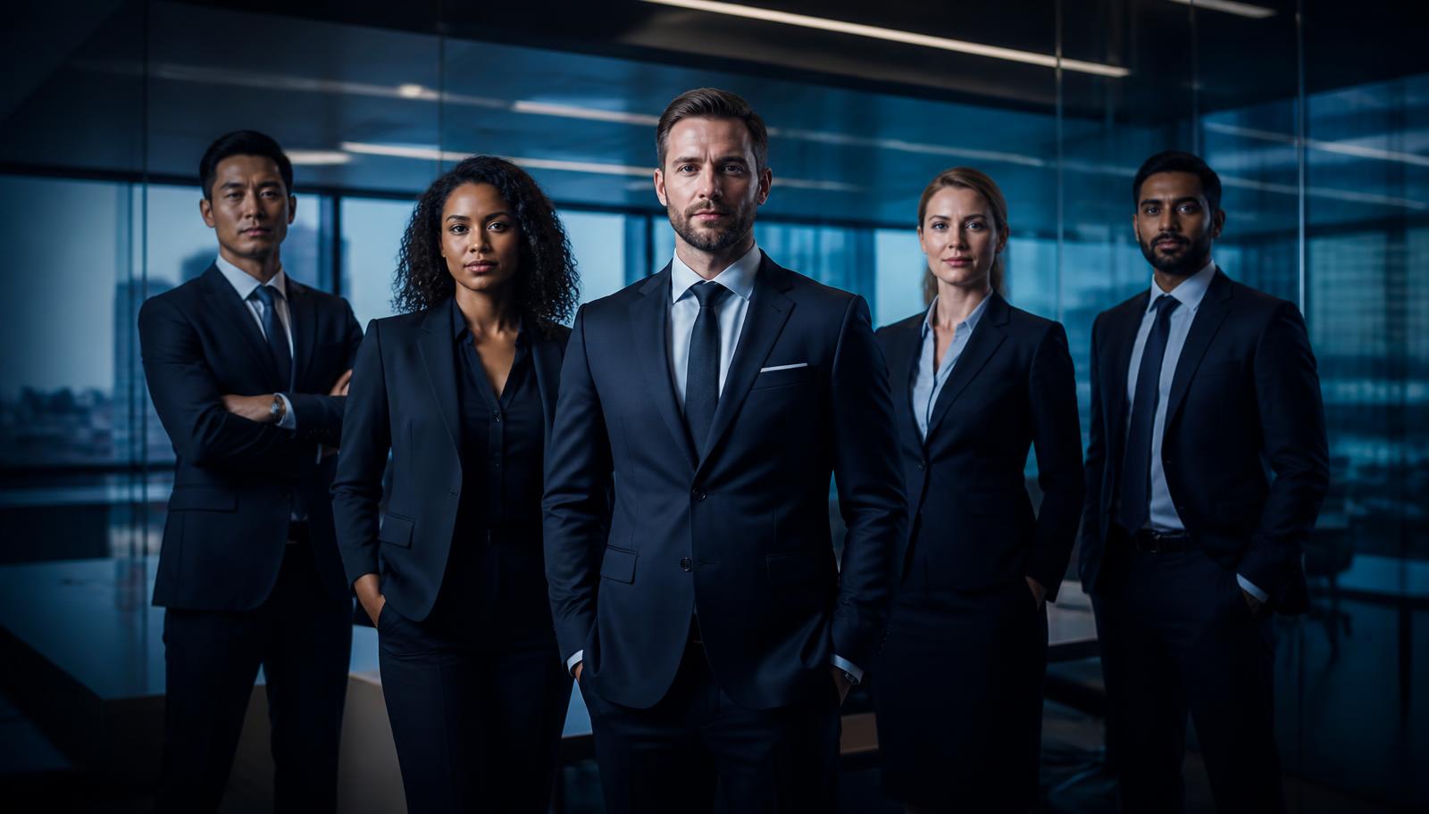 Equipe corporativa da Expert Brasil Trading em escritório moderno